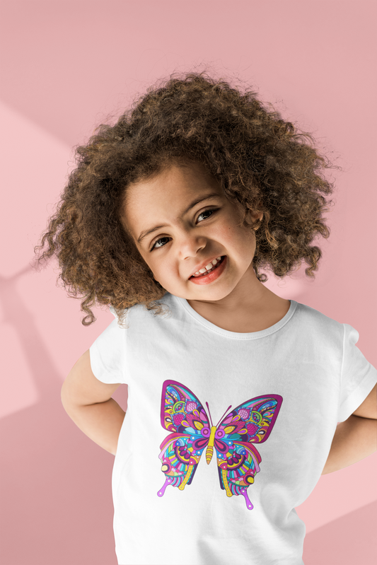 Colorful Butterfly Toddler T-shirt